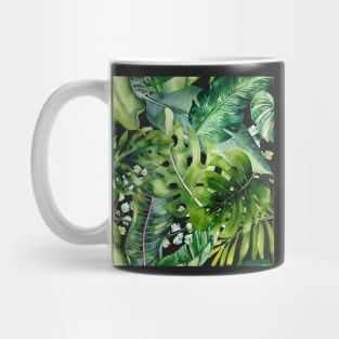 Greenery Tropical Foliage Pattern Mug